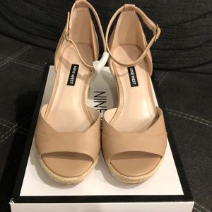 nine west johanna wedge espadrille sandals